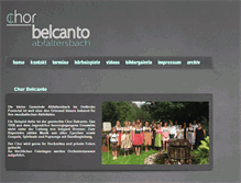 Tablet Screenshot of belcanto.abfaltersbach.at